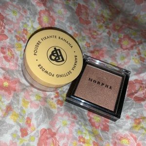 Morphe highlight & Bella Pierre banana powder